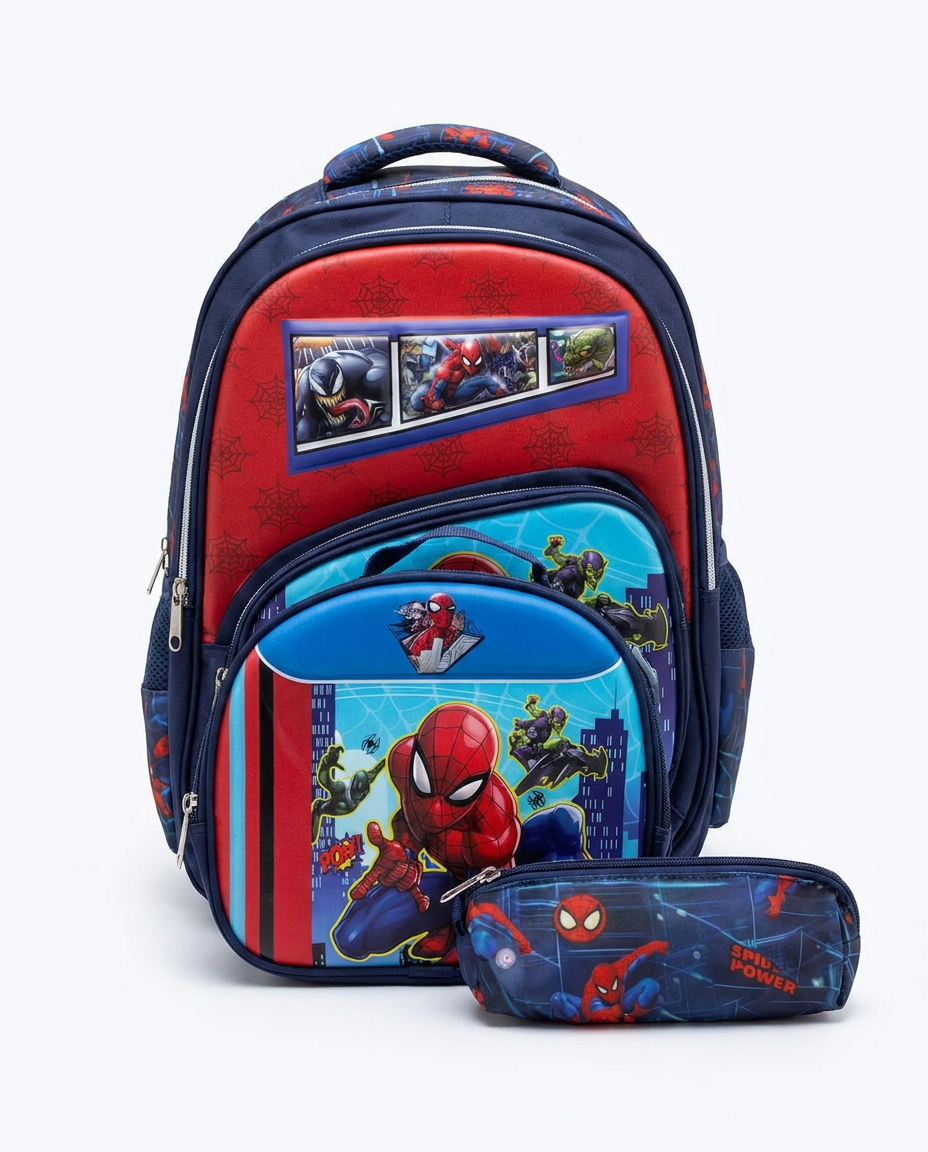 School Backpack Set Spider-Man
