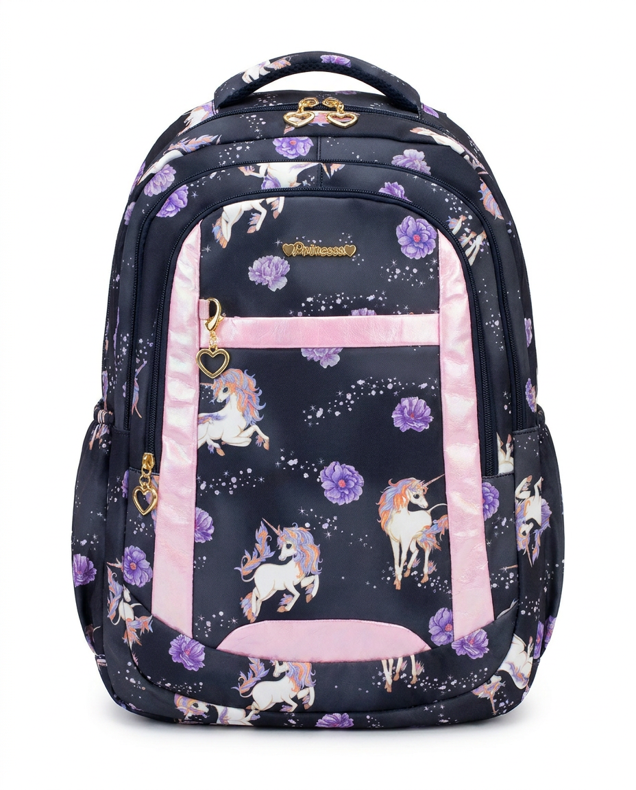 Unicorn Print School Backpack