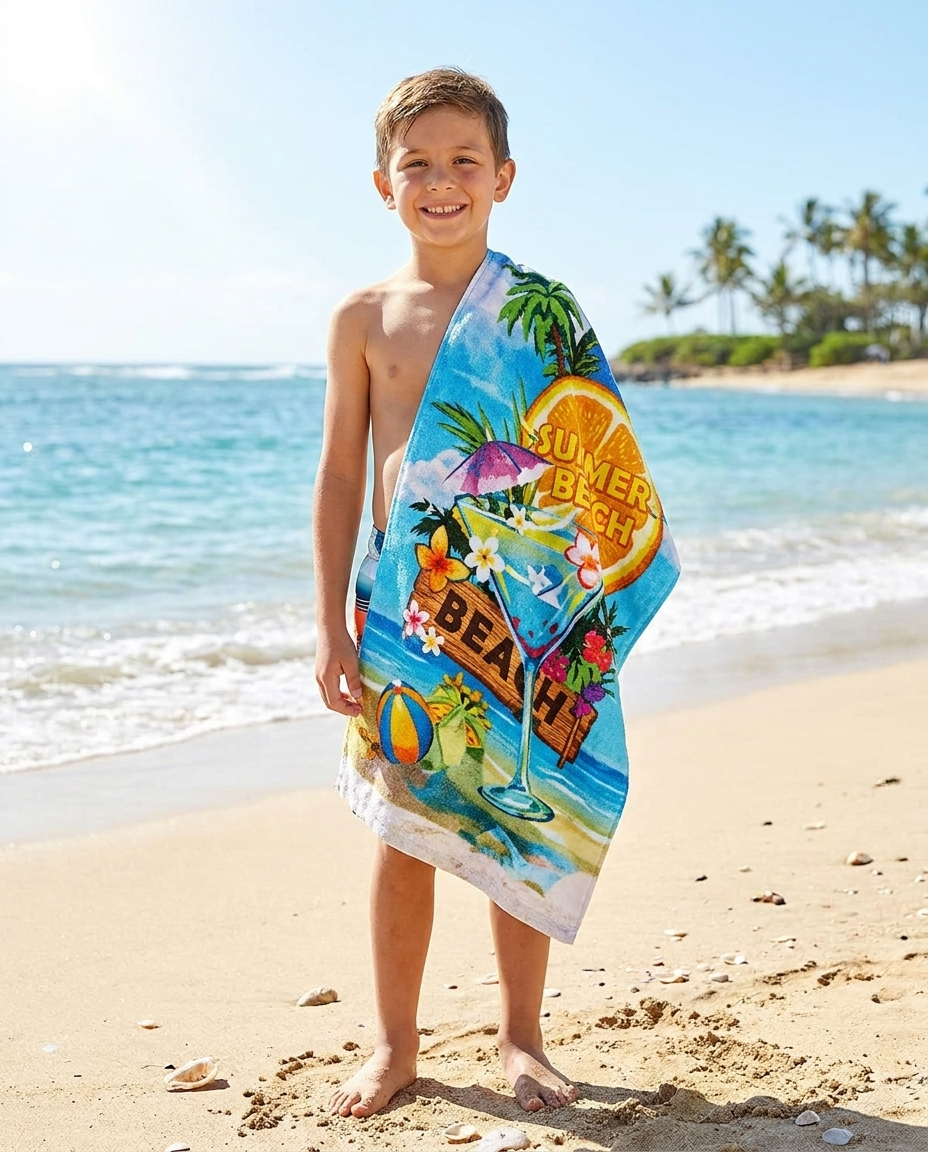 Kids Printed Sea Towel