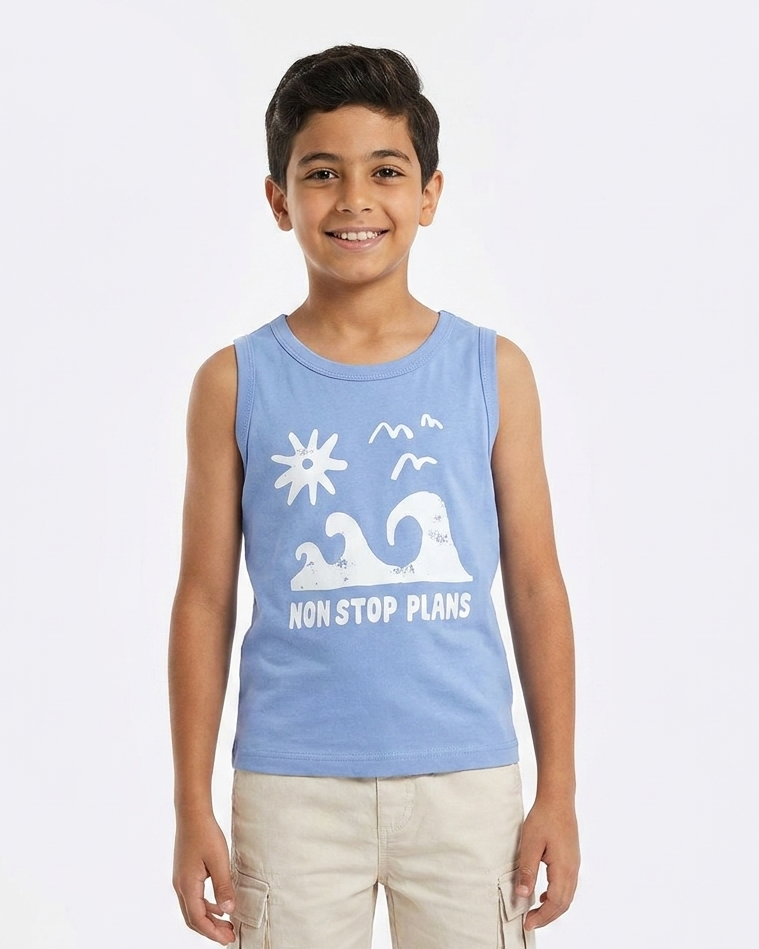 Boys Printed Non Stop Cut T-shirt