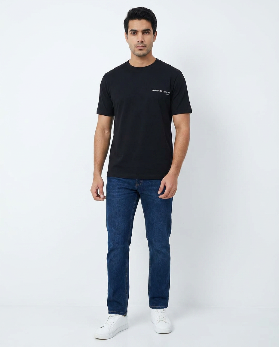 Men Printed Interesting Half Sleeves T-Shirt