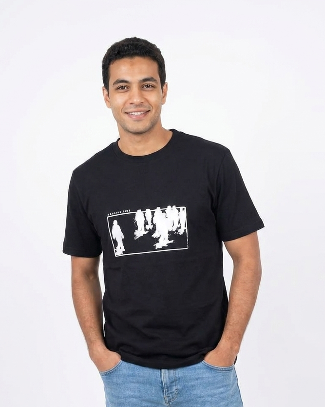 Men Printed Half Sleeves T-Shirt