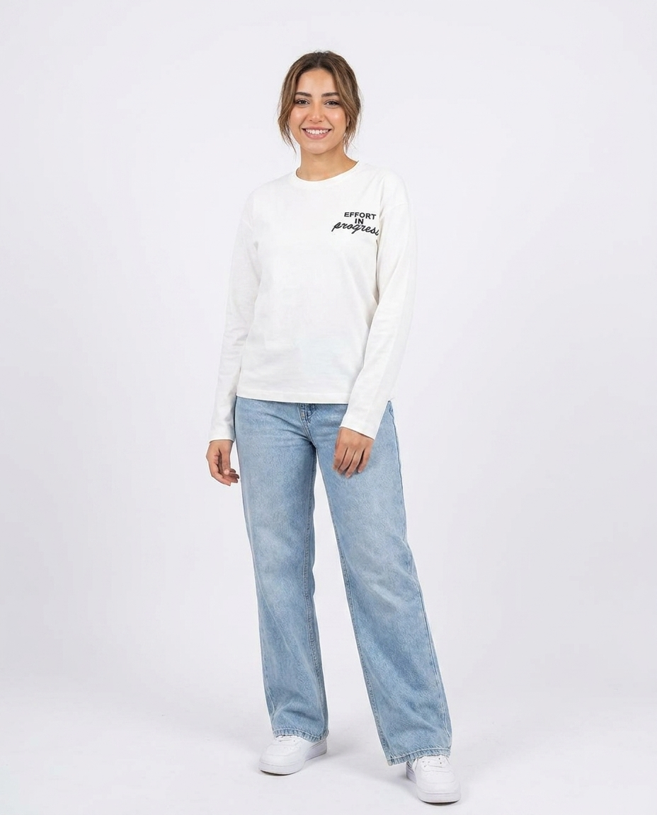 Women Printed Long Sleeves T-shirt 302