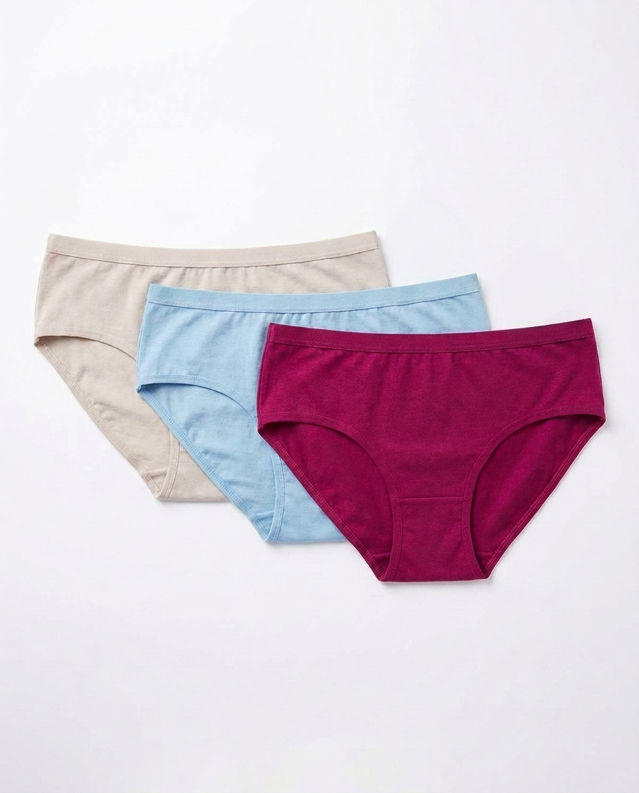 Women Underwear Basic Brief Pack 3pcs _ M-L