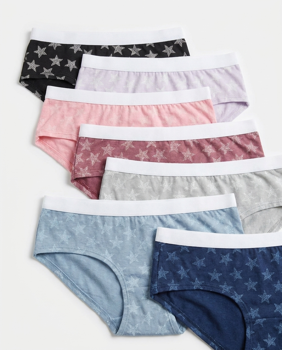 Women Plain Underwear Daily Pack 7pcs