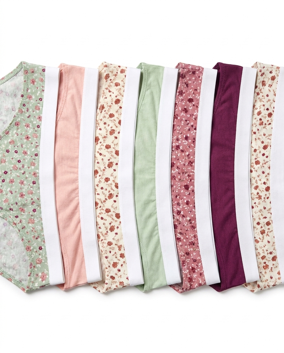 Women Plain Underwear Daily Pack 7pcs