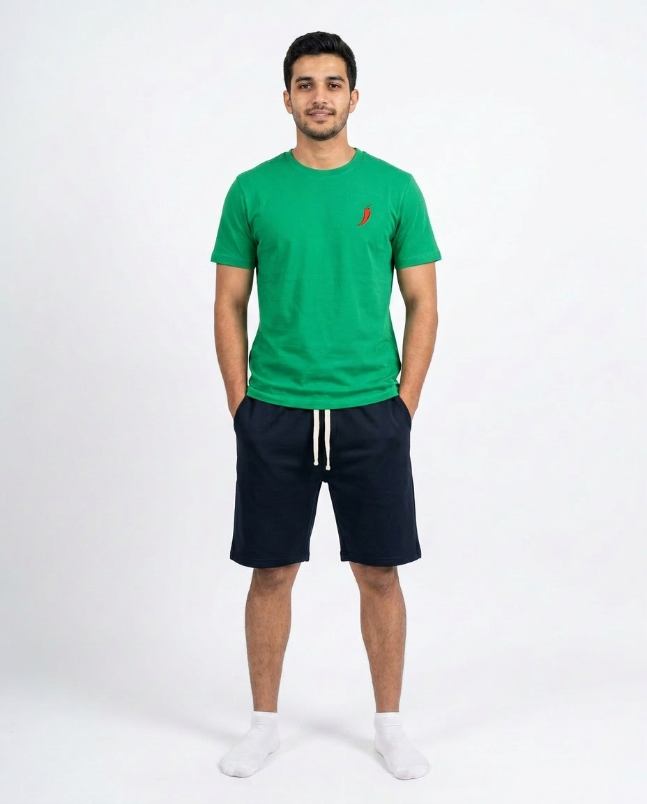 Men Printed Half Sleeves Pyjama W/short