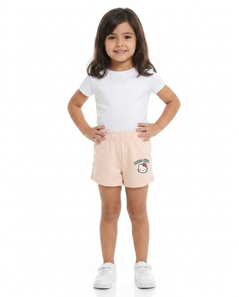 Girls Printed Summer Melton Short