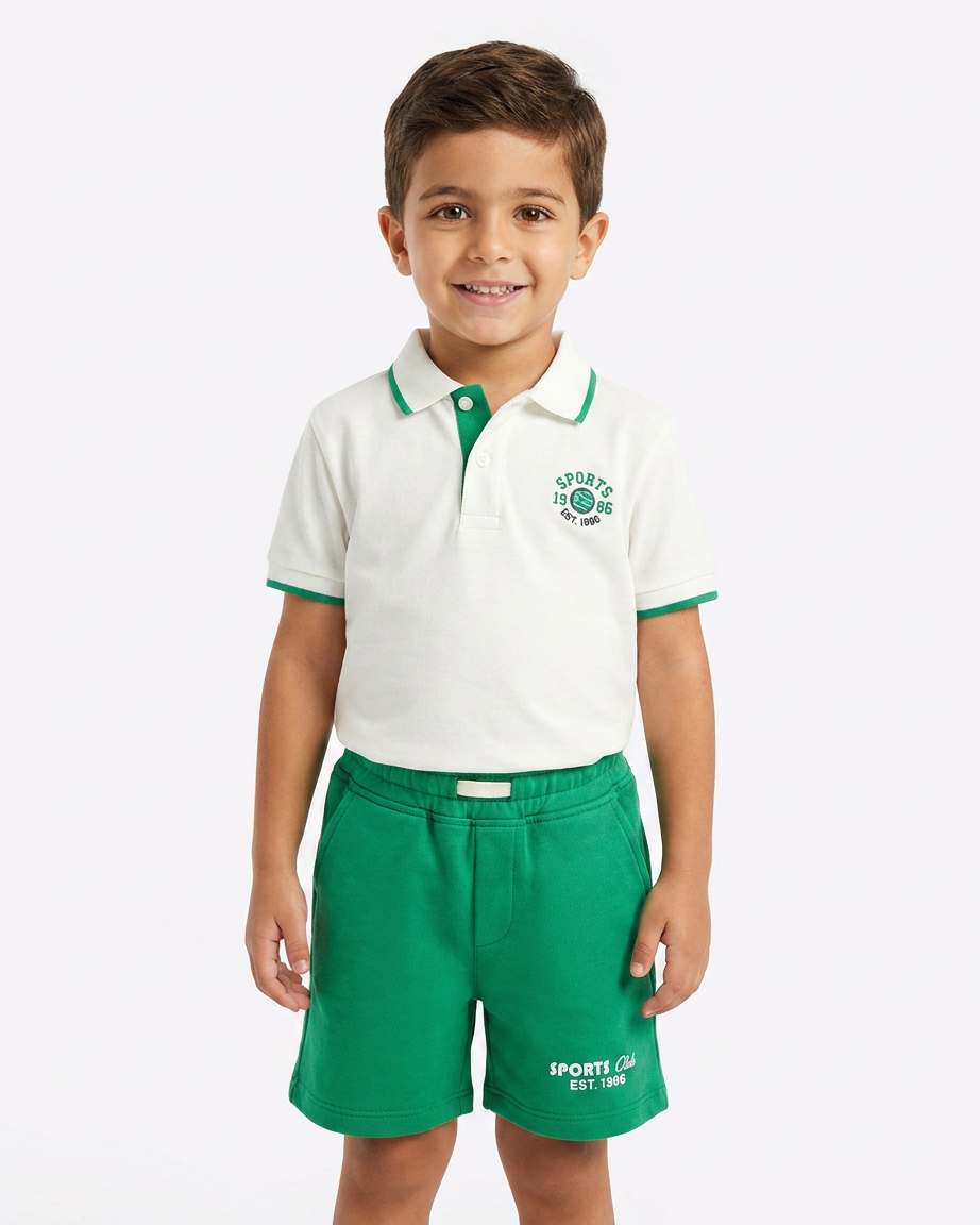Boys Printed Summer Melton Short