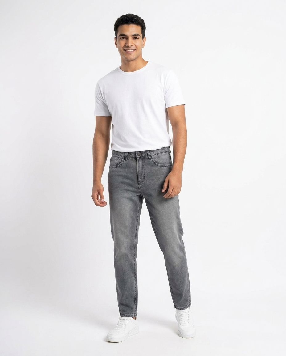 Men Jeans Pant Loose Fit W/5 Pockets