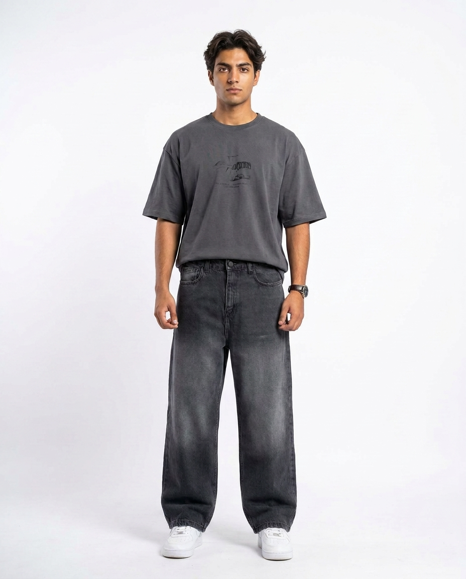 Men Jeans Pant Baggy Fit W/5 Pocket