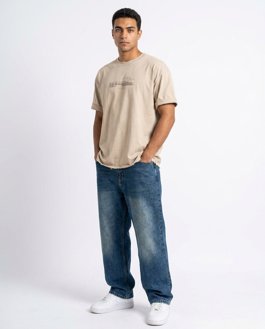 Men Jeans Pant Baggy Fit W/5 Pocket