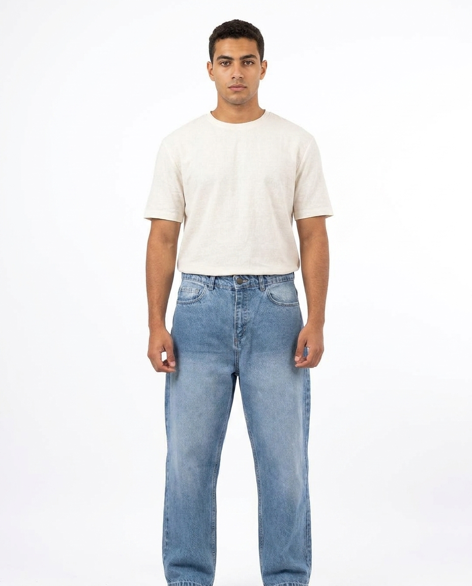 Men Jeans Pant Baggy Fit W/5 Pocket