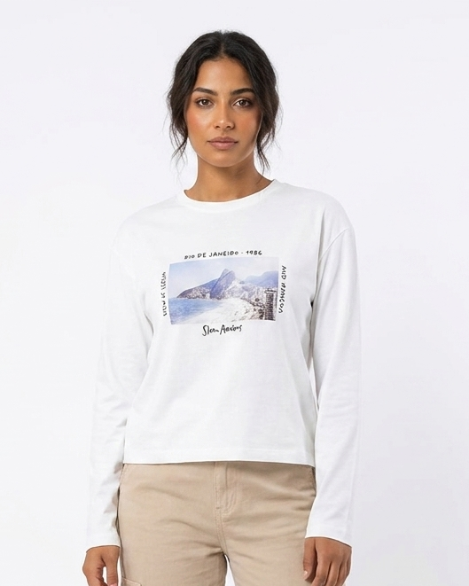 Women Printed Long Sleeves T-shirt