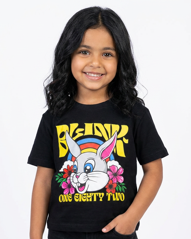 Girls Printed Half Sleeves T-Shirt