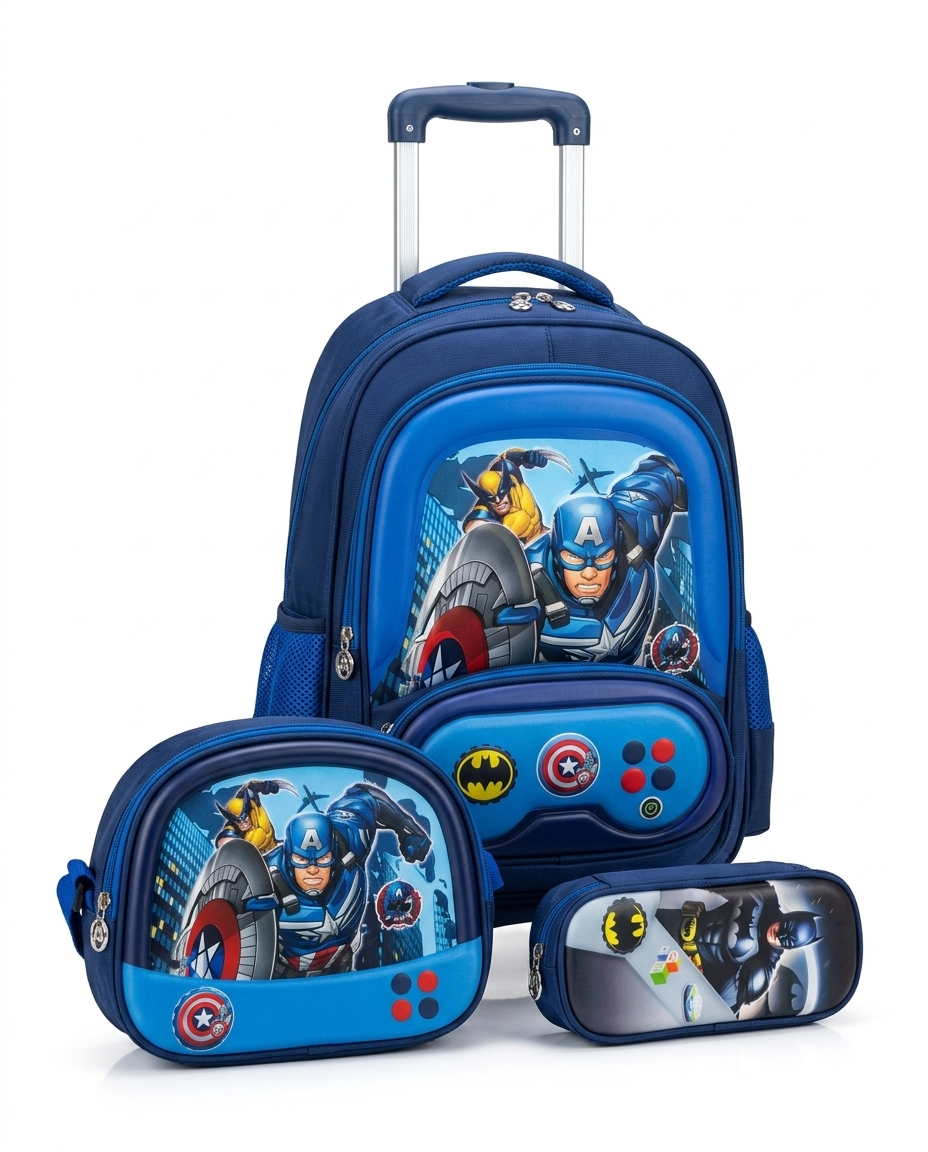 Trolly School Bag 4pc