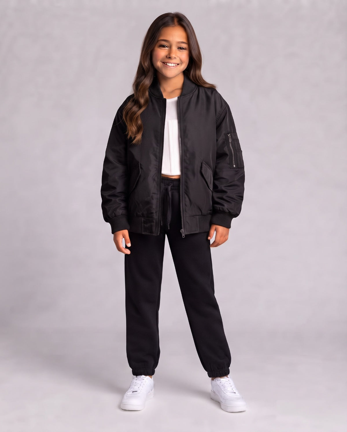 Girls Waterproof Sweater W/2 Pockets