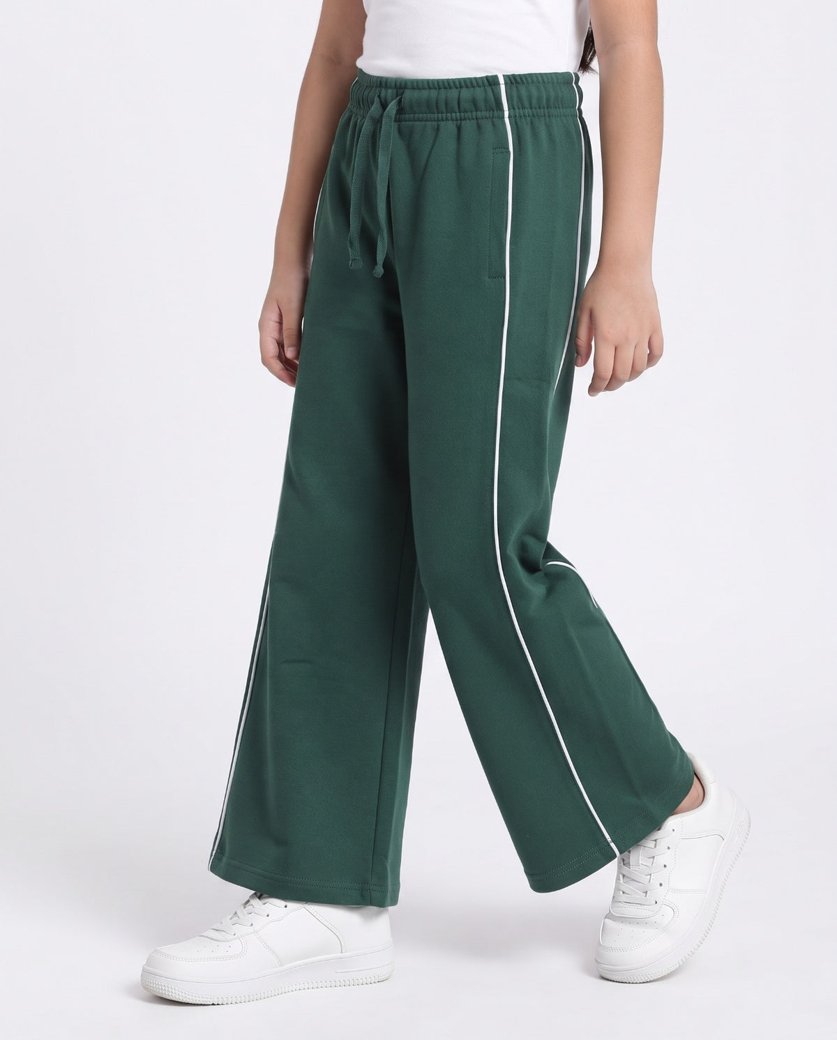Girls Wide Leg Plain Pant