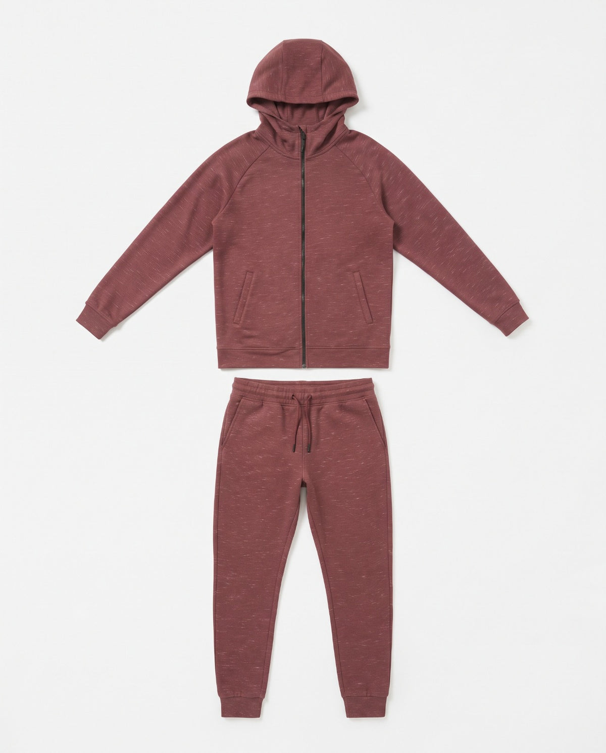 Men Hodded Training Suit W/Zipper