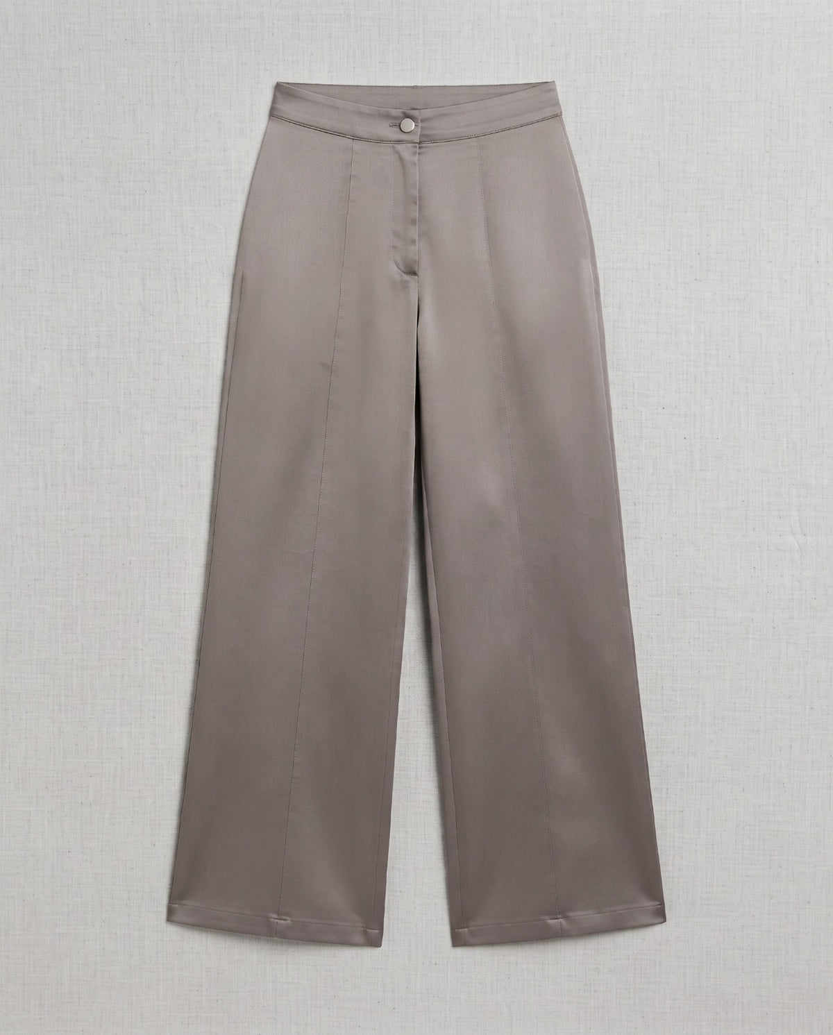 Women Plain Wide Leg Gabardine Pant