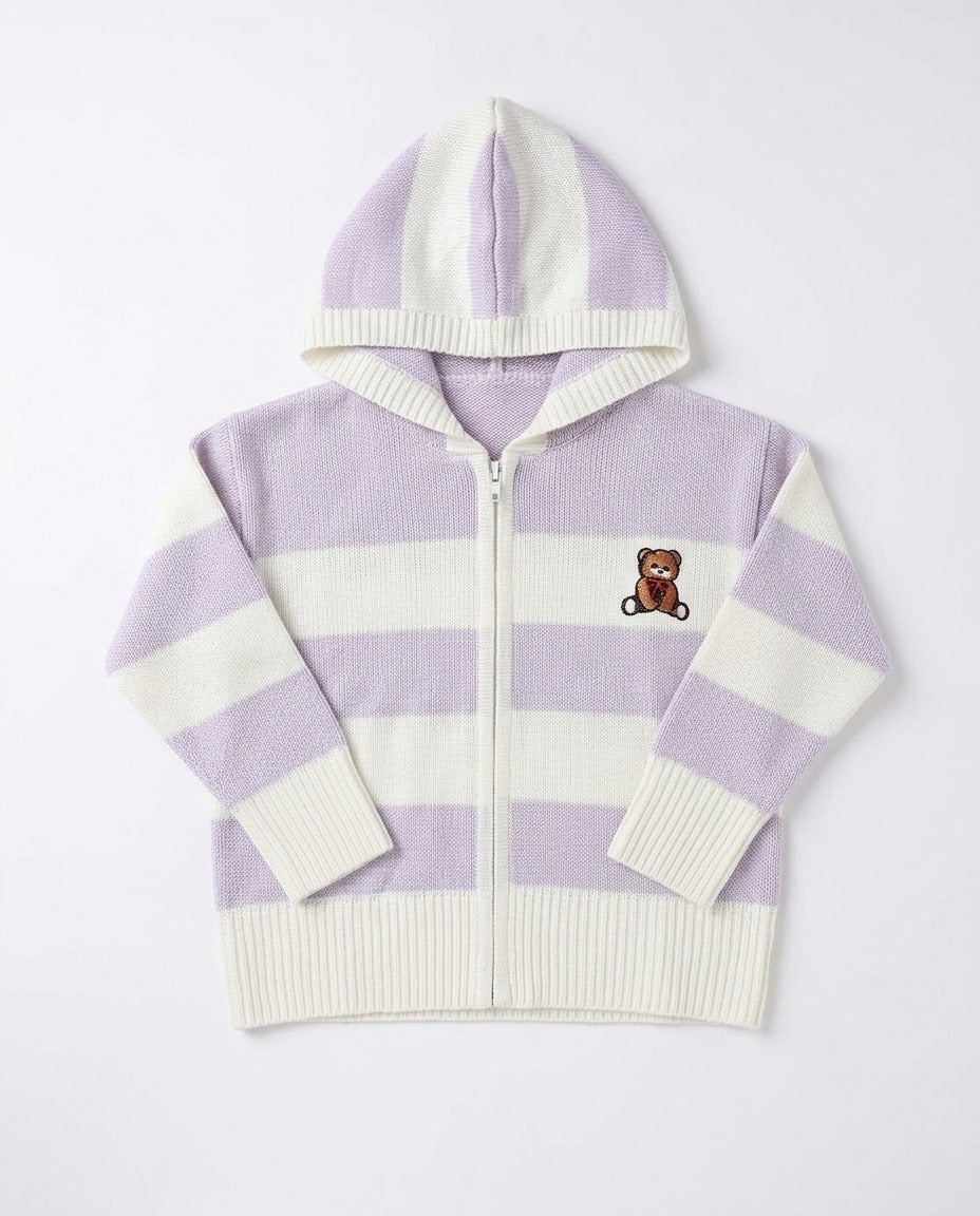 Girls Stripped Hoodie Pullover G09