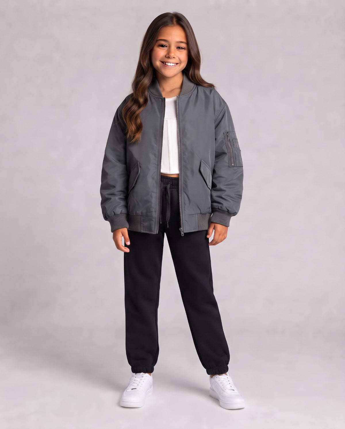 Girls Waterproof Sweater W/2 Pockets