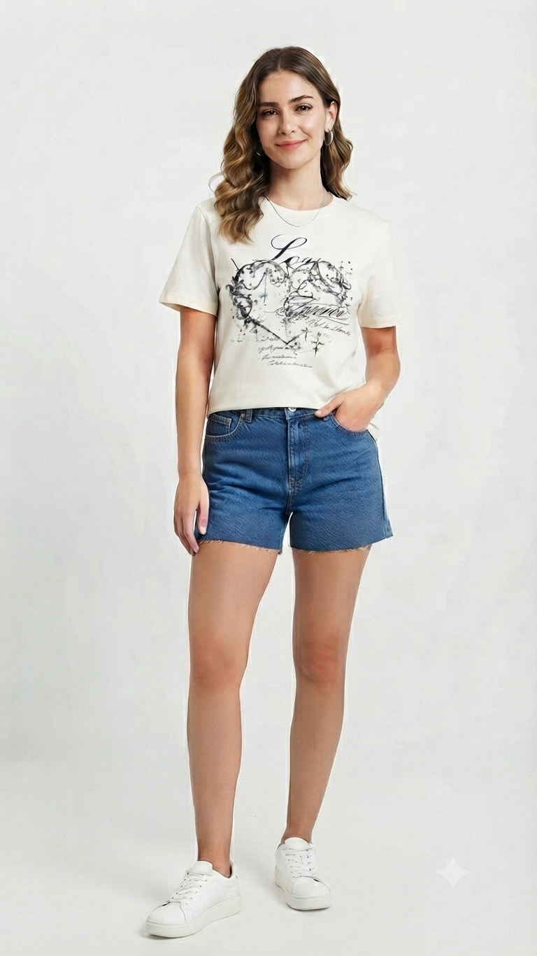 Women Printed Half Sleeves T-Shirt