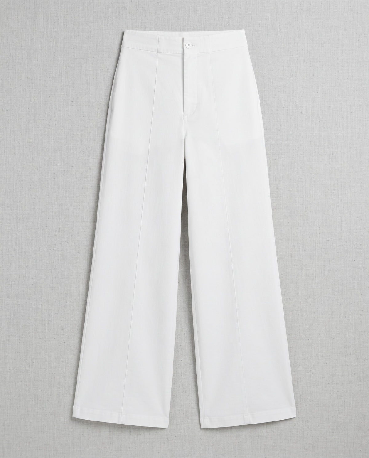 Women Plain Wide Leg Gabardine Pant