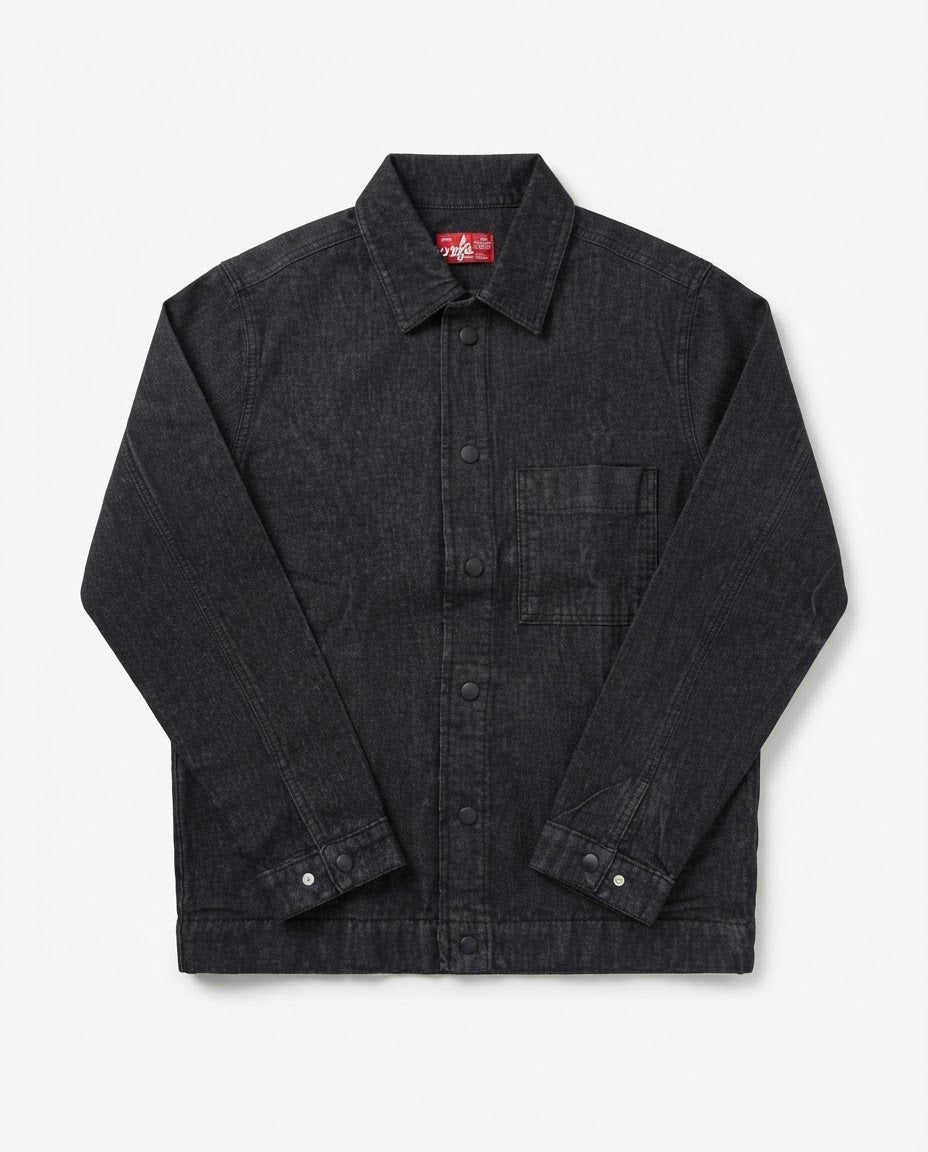 Men Jeans Jacket W/2Pocket