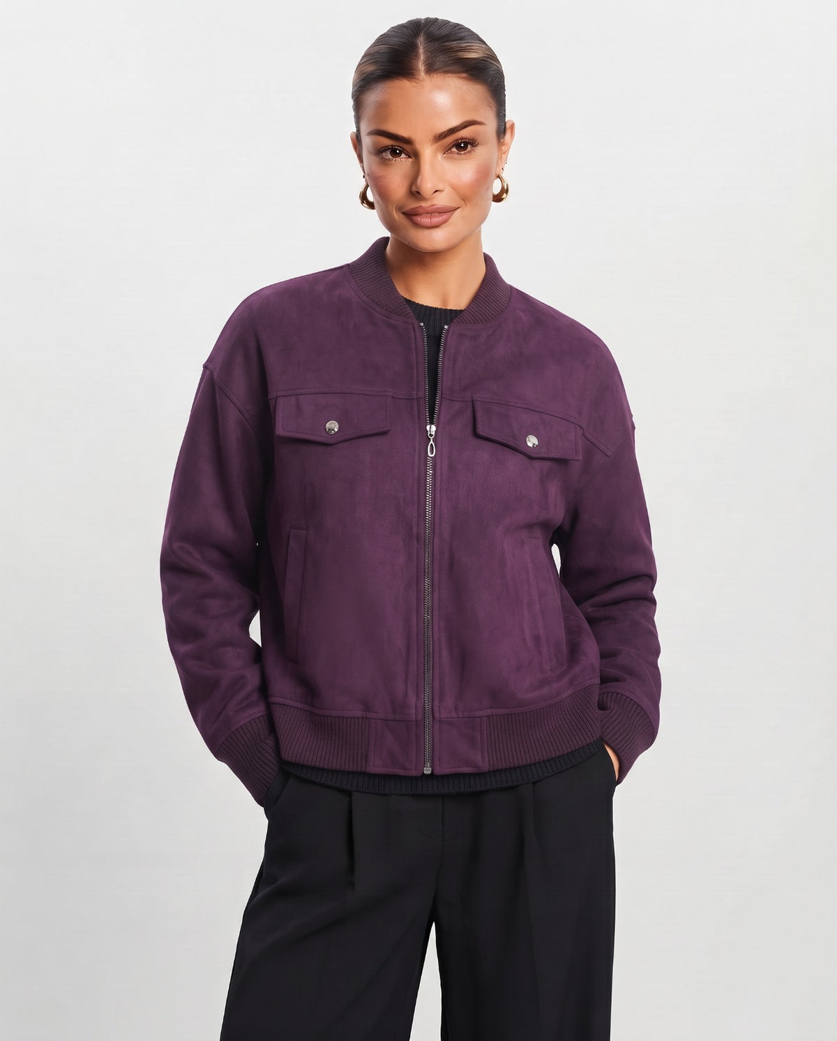 Women Velour Sweater