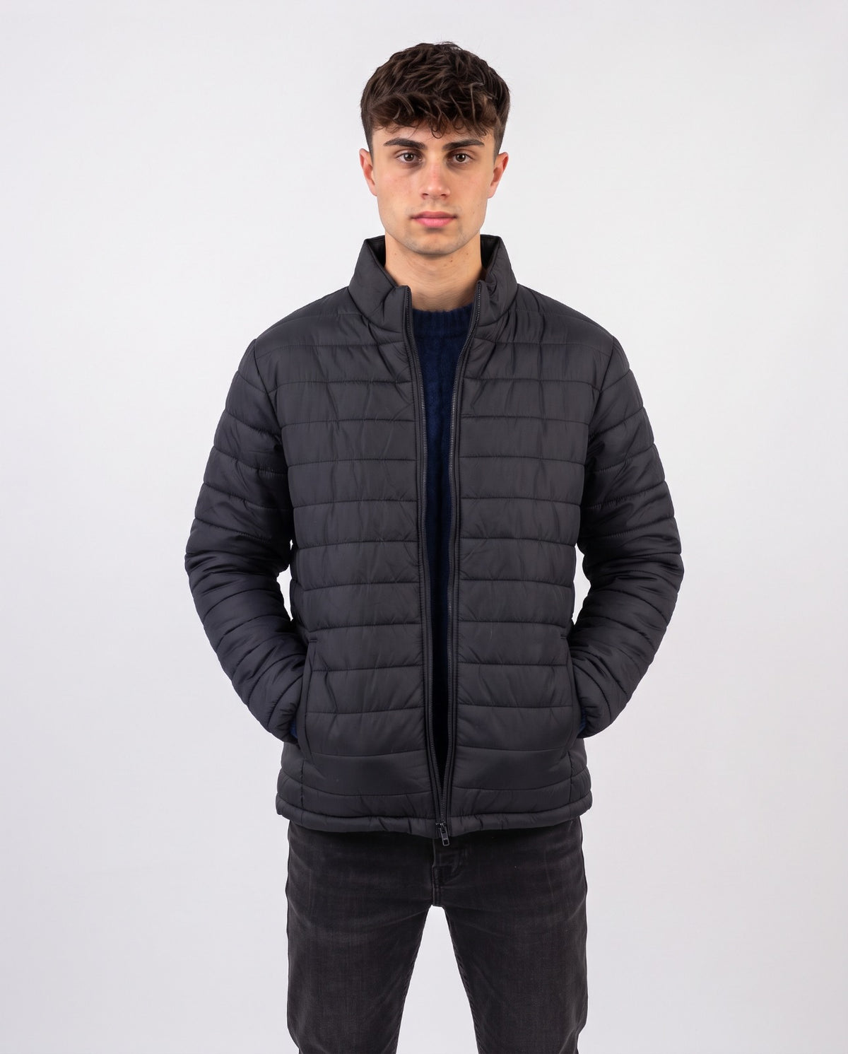 Men Plain Sweater W/2Pocket