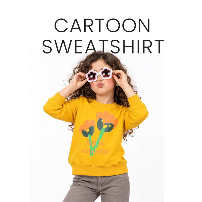 Girls Cartoon Sweatshirt