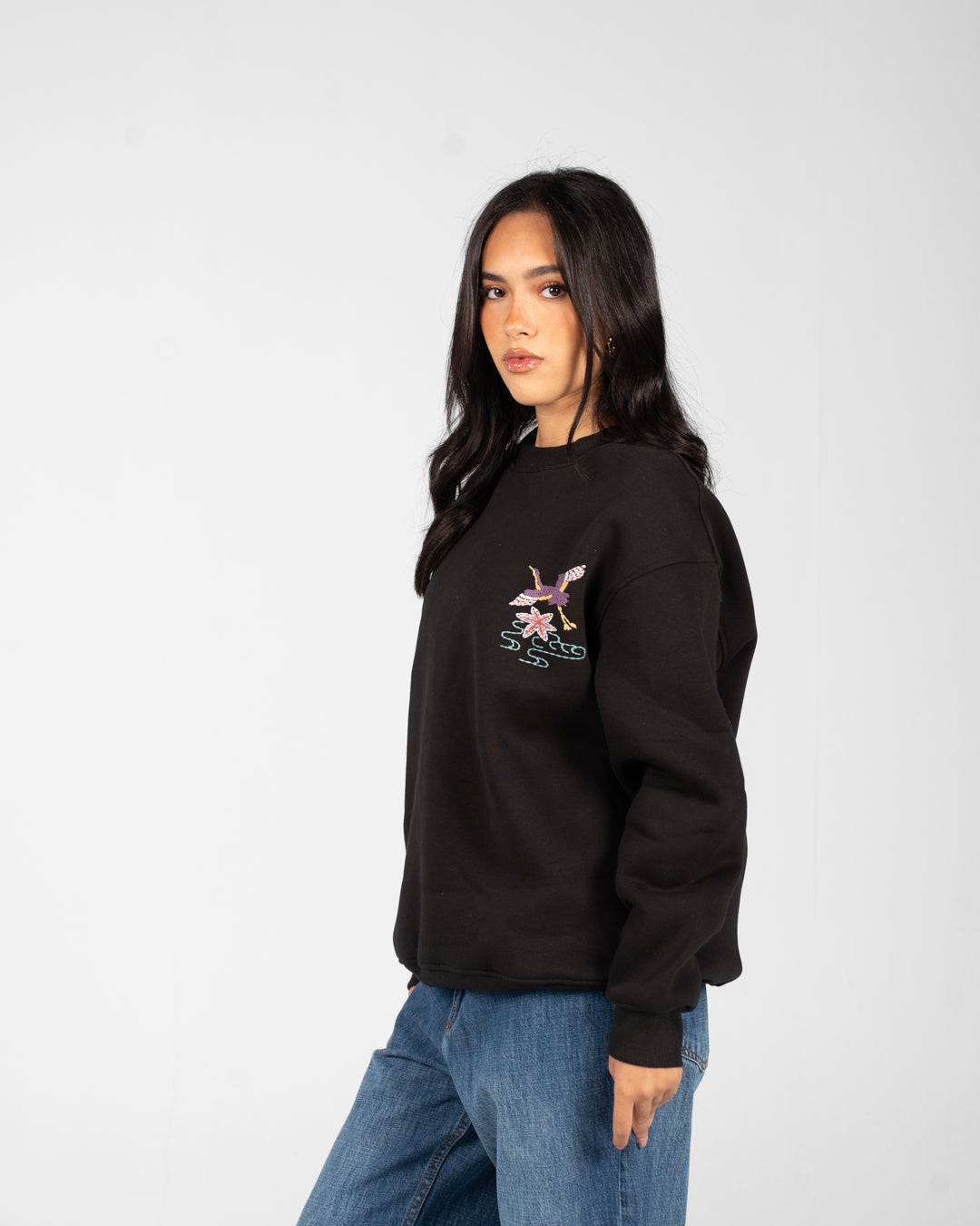 Women Double Printed Sweatshirt