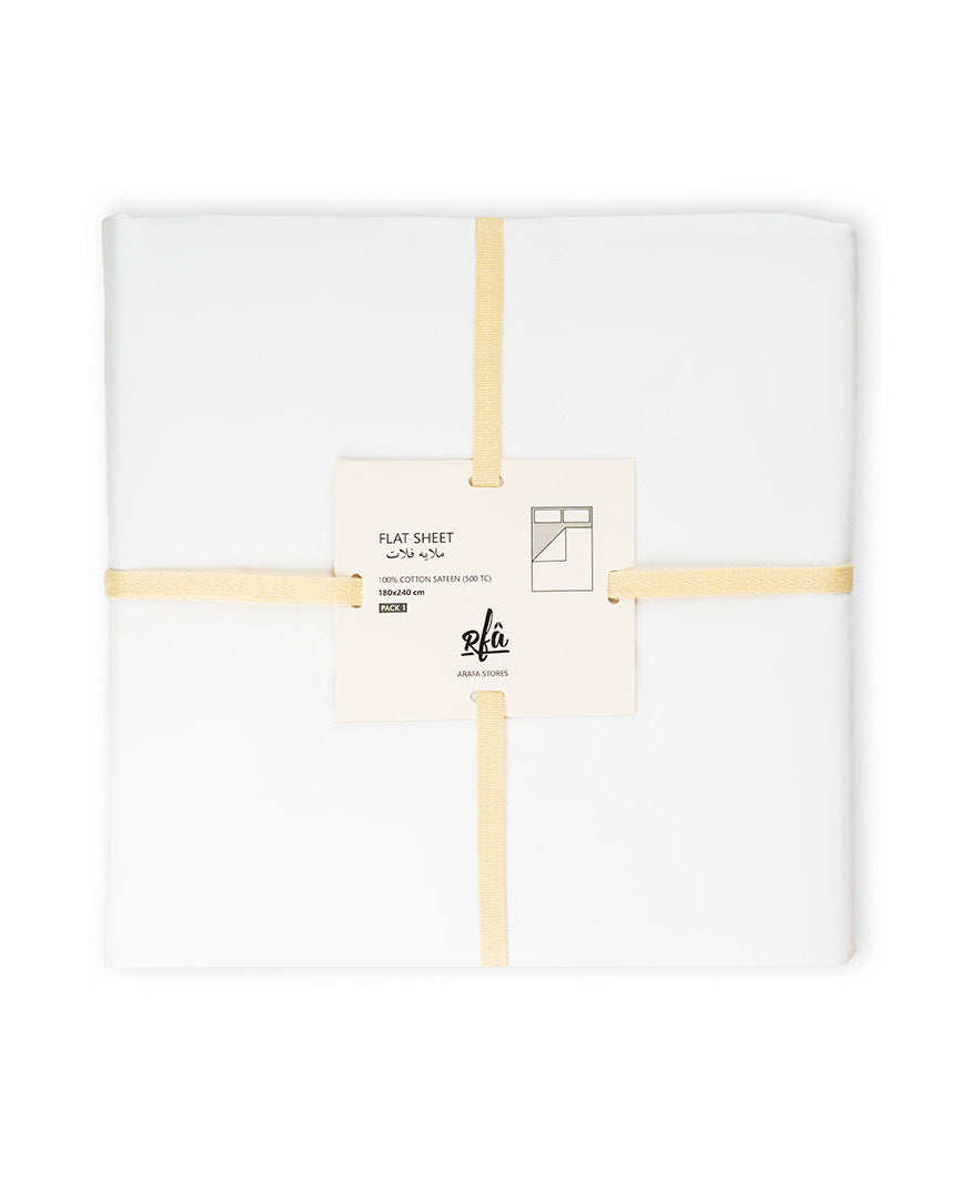 ملاءة قطن مسطحة