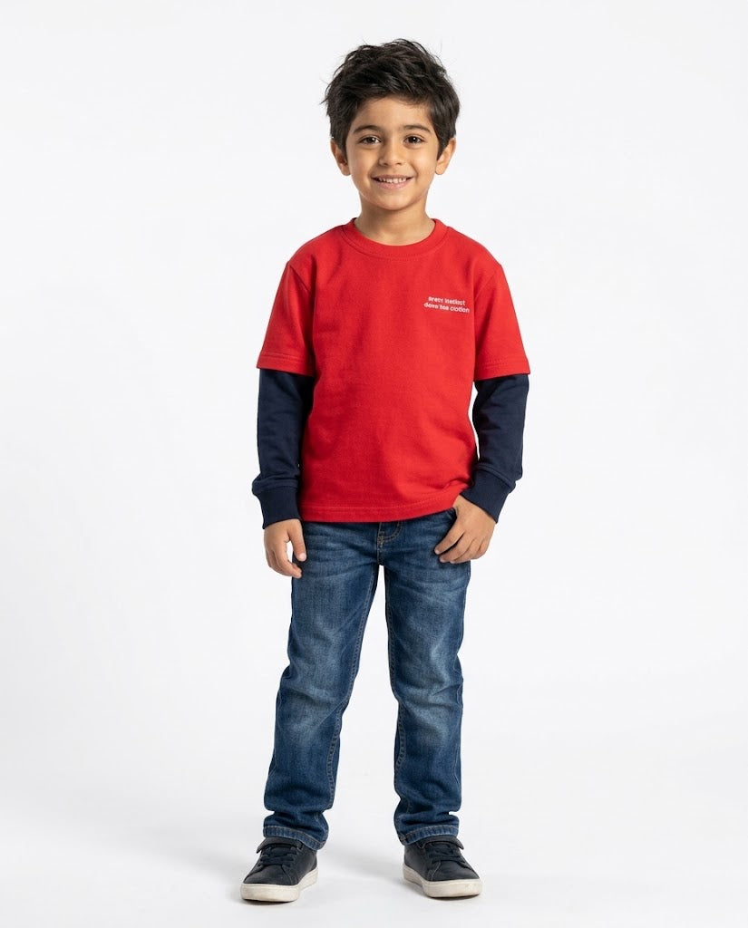 Boys Printed Long Sleeves T-Shirt