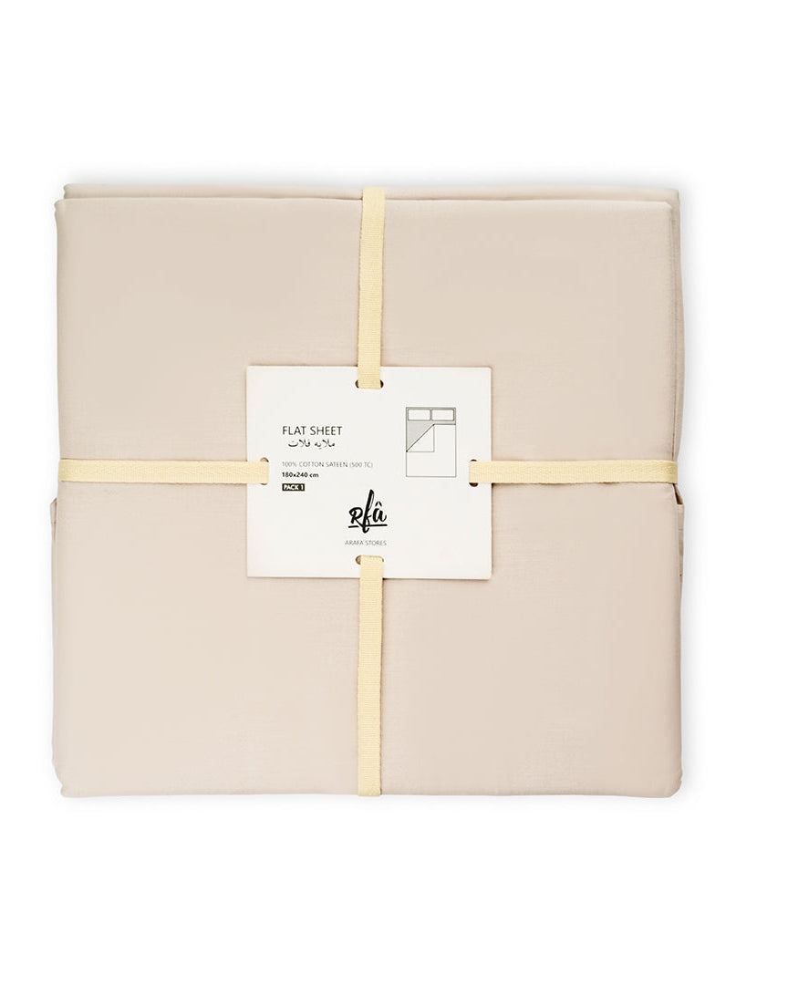 ملاءة قطن مسطحة