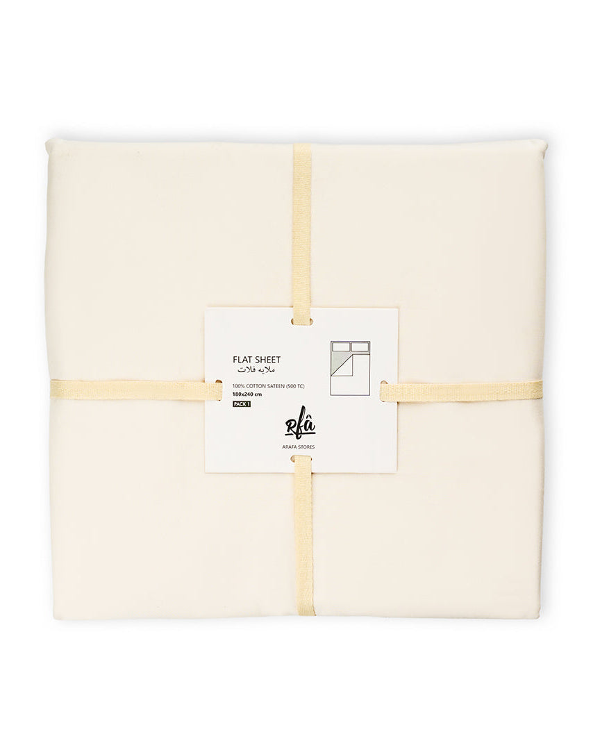 ملاءة قطن مسطحة