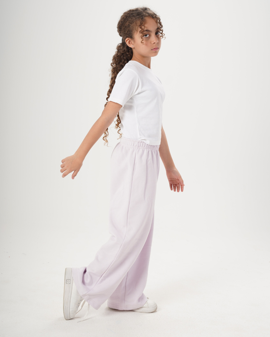 Girls Wide Leg Basic Pants