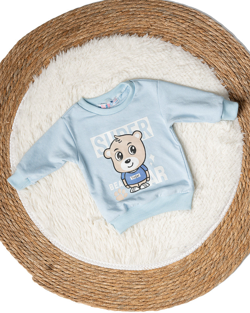 Baby Boy Printed Long Sleeves Sweatshirt