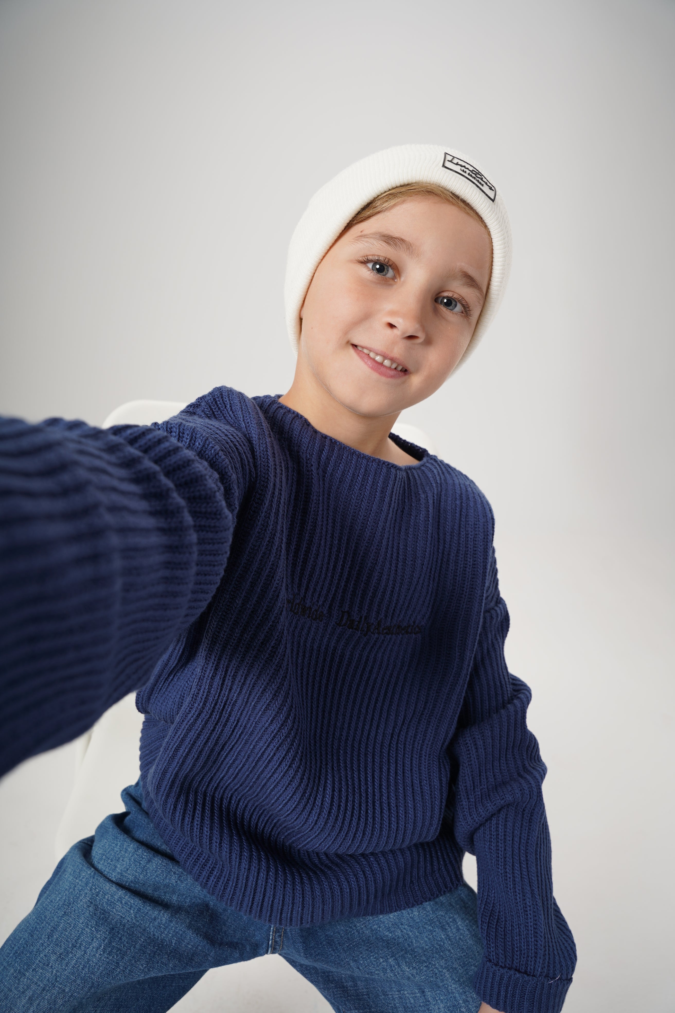 Boys Embroidered Pullover