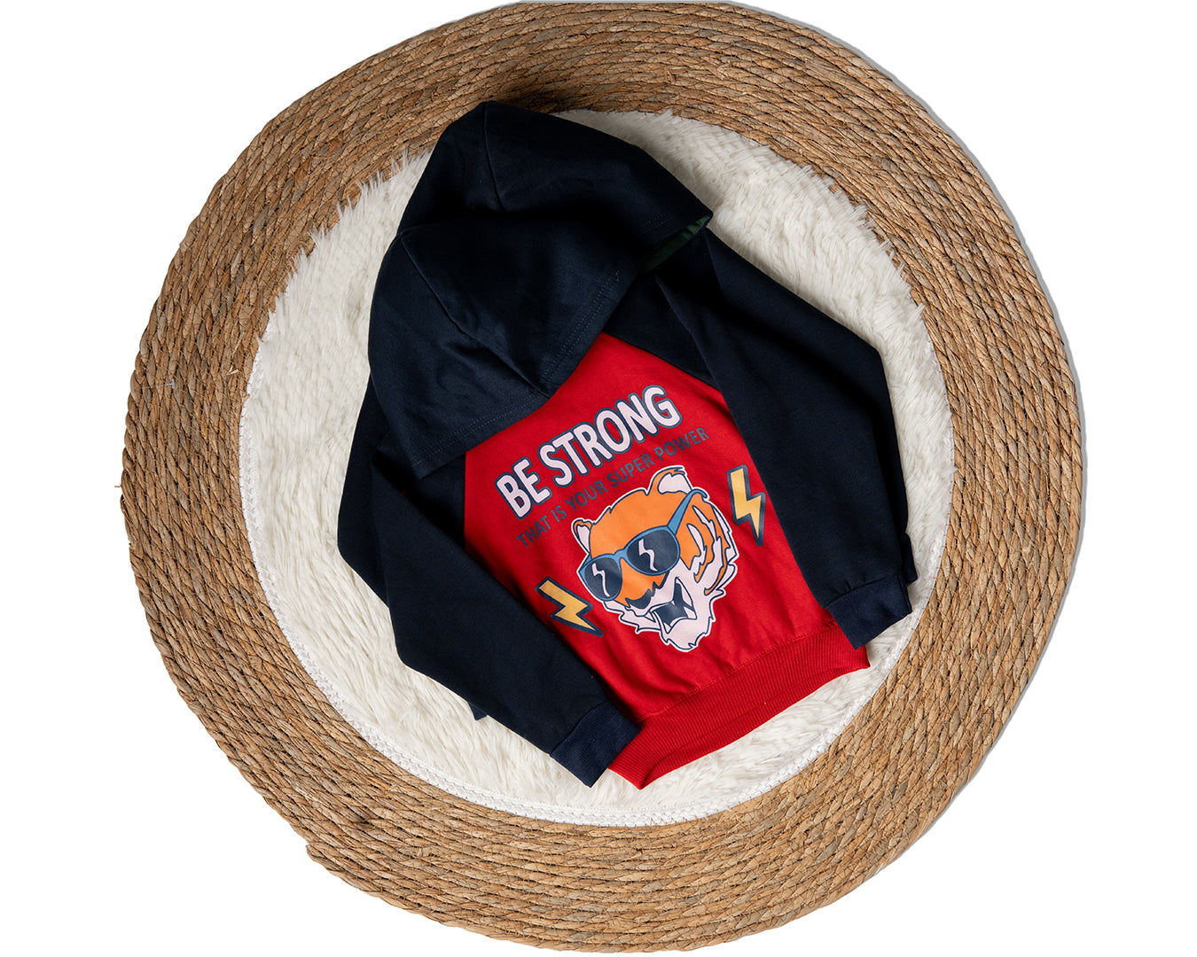 Baby Boy Printed Be Strong Sweatshirt