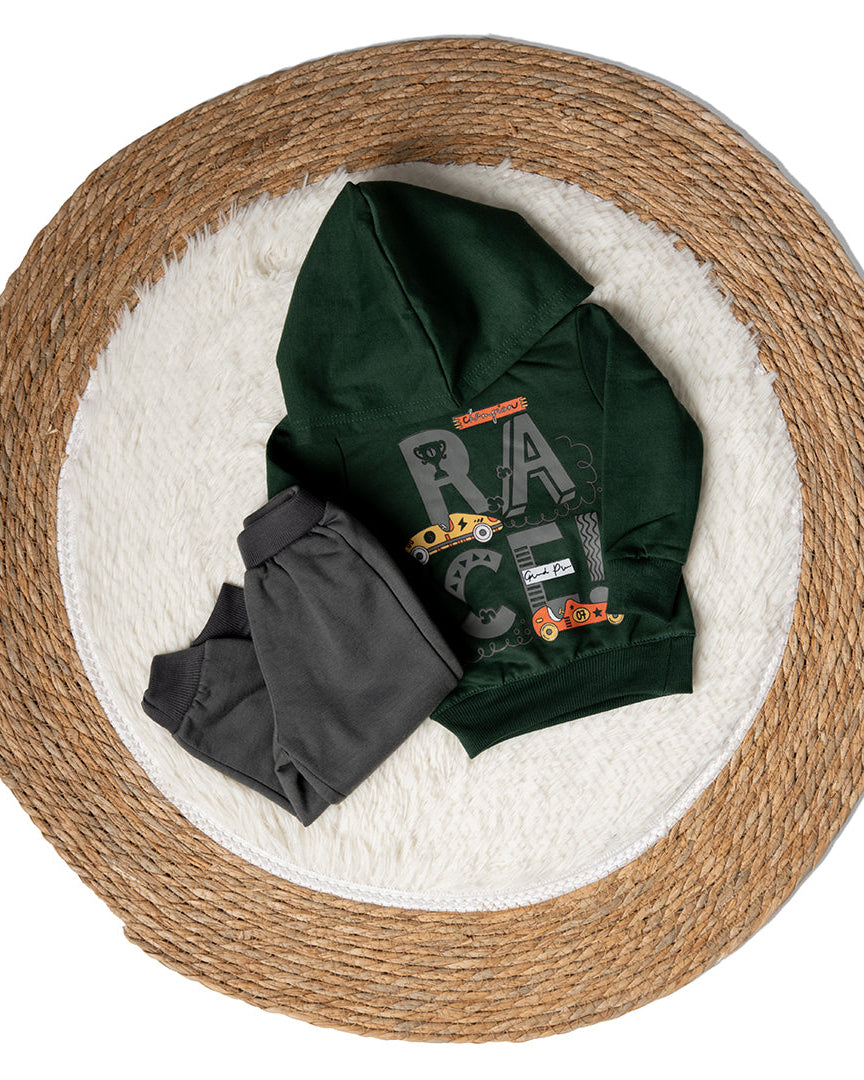 بيجامة بيبي أولادي مطبوعة برسمة سباق