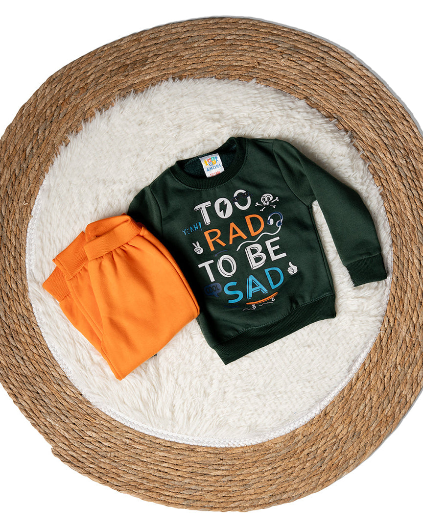 Baby Boy Printed Too Bad Too Be Sad Pyjama