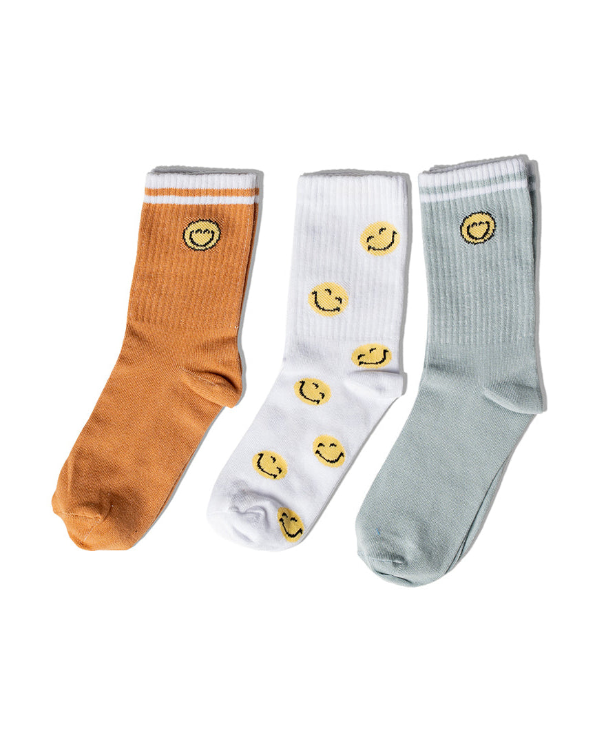 Girls Cotton Long Socks  Print Pack3