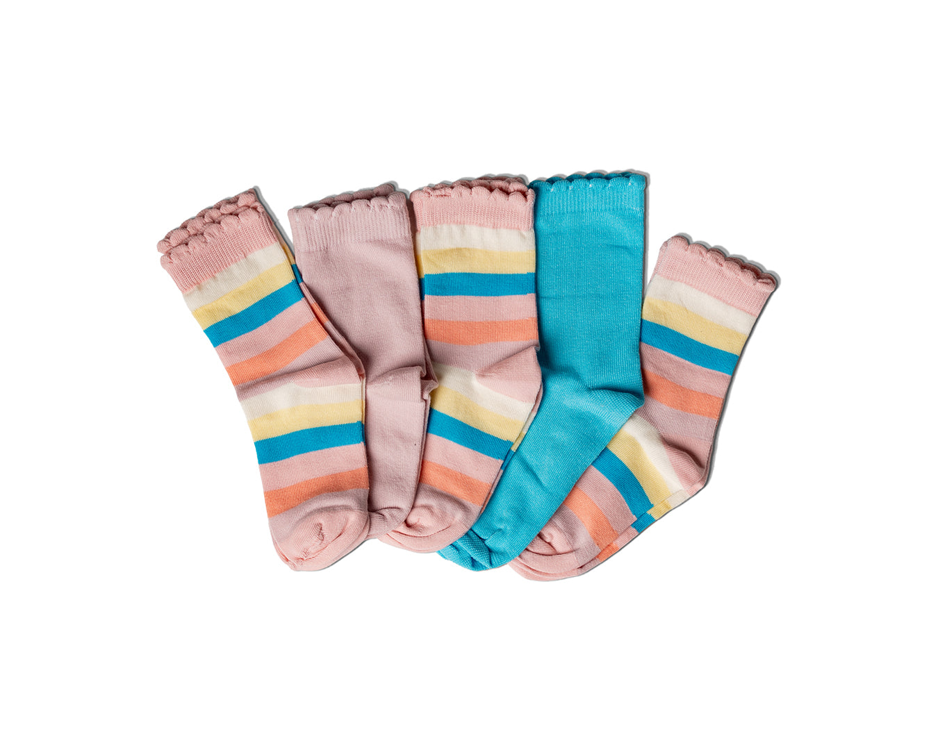 Girls Cotton Long Socks 5pc