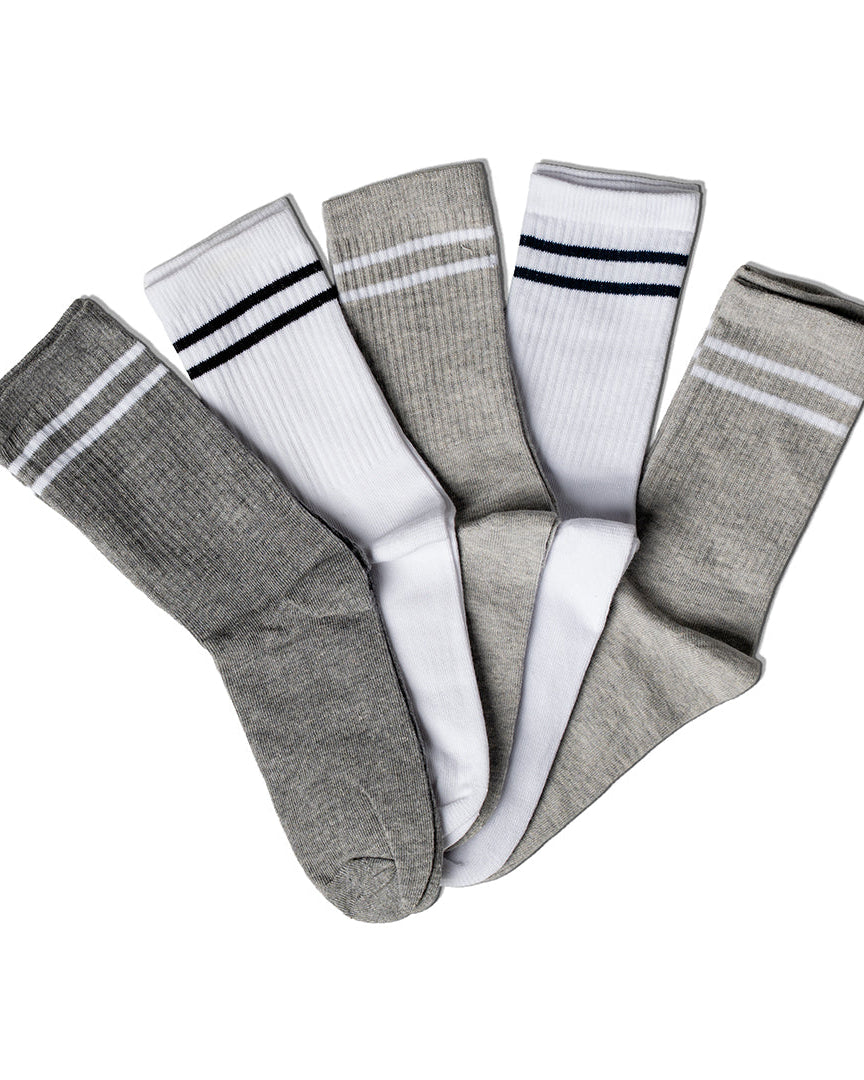 Boys Cotton Long Socks 5Pc