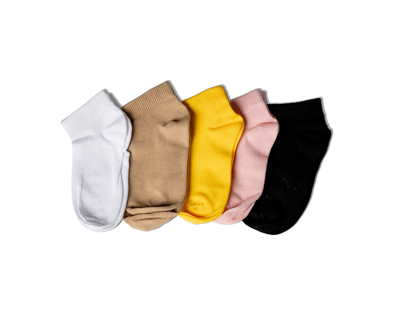 Girls Cotton Plain Socket 5pc