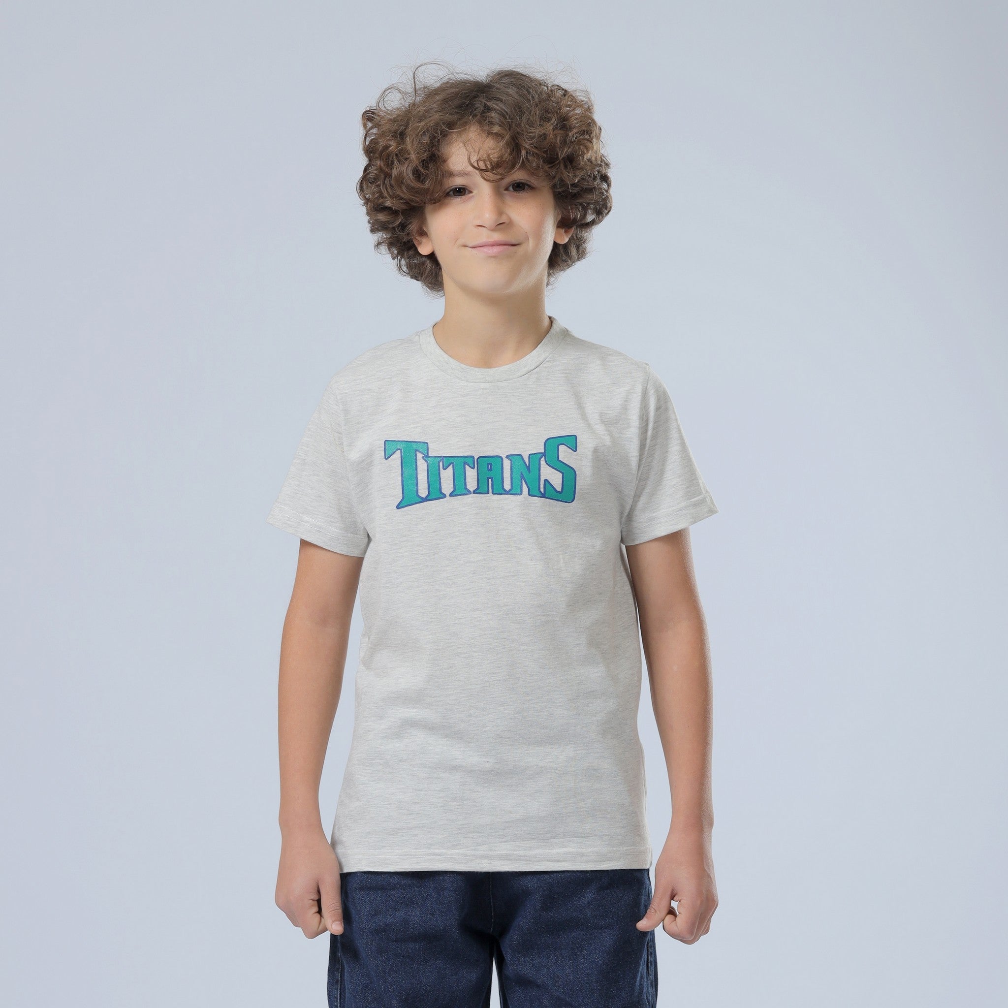 Titans Print Grey T-Shirt