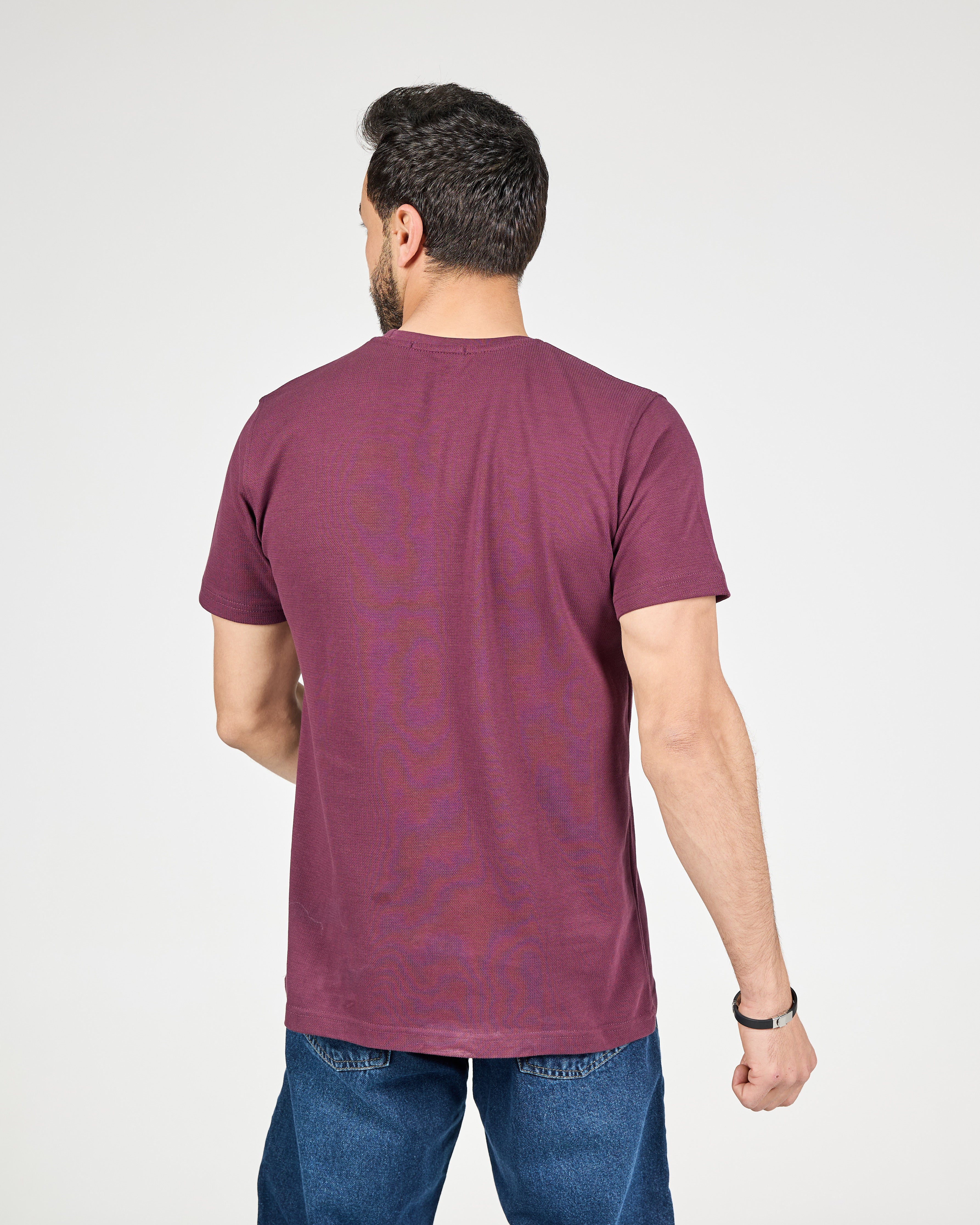 Men Plain Cotton Half Sleeves T-Shirt