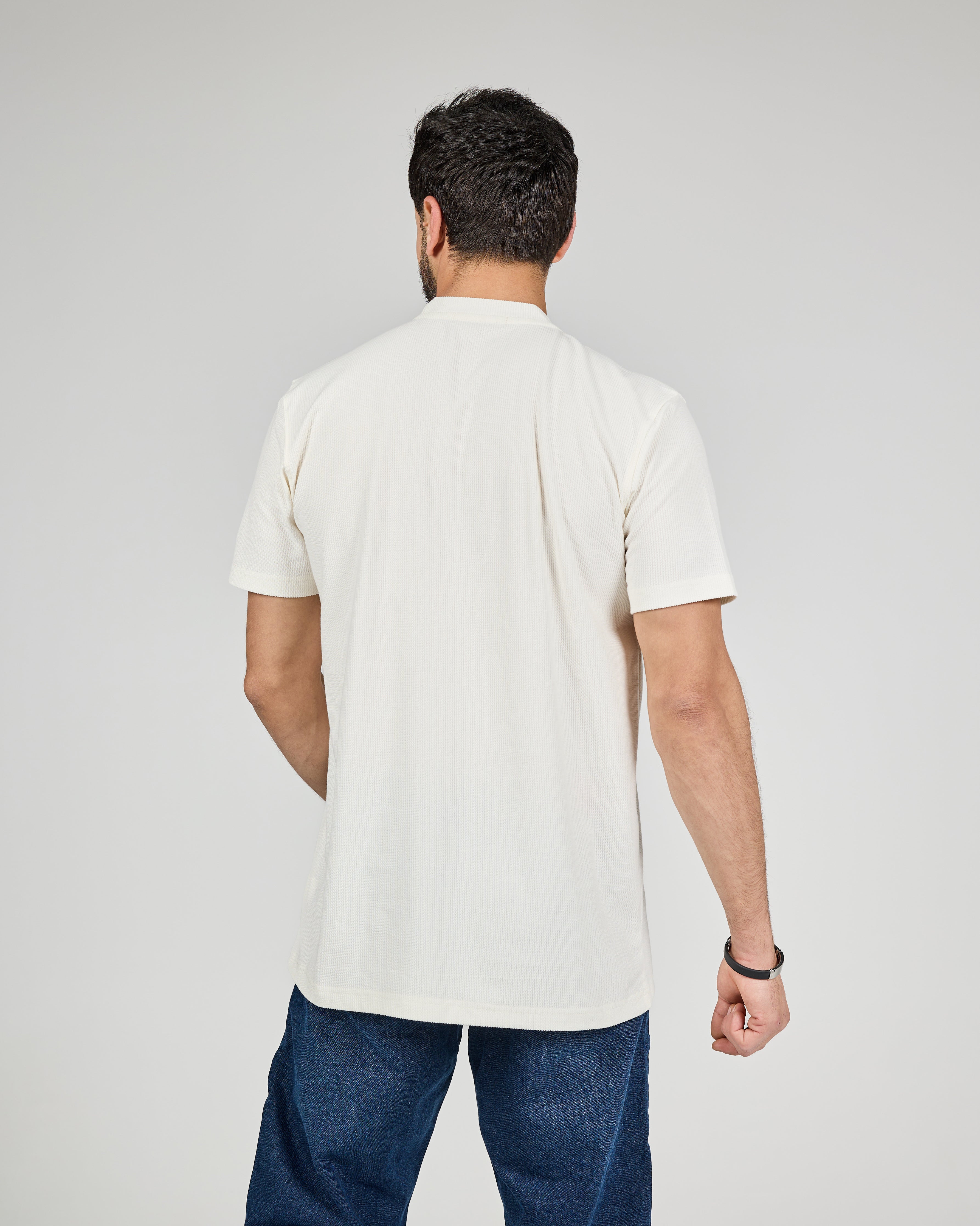 Men Plain Cotton Half Sleeves T-Shirt